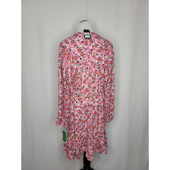 Tommy Hilfiger Floral-Print Sandbar Tie-Front Fit & Flare Tiered Dress NWT Large - Picture 8 of 10